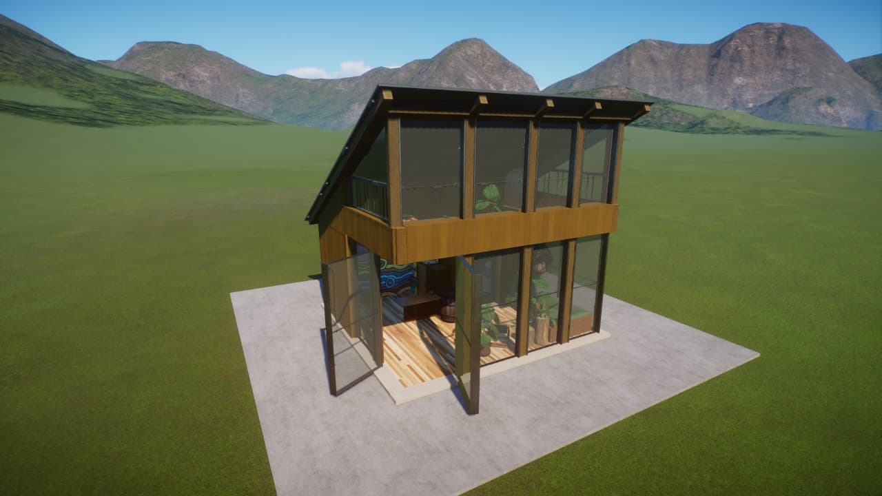 Modern Staff Lodge by GrizGoat — Planet Zoo Steam Workshop preview image