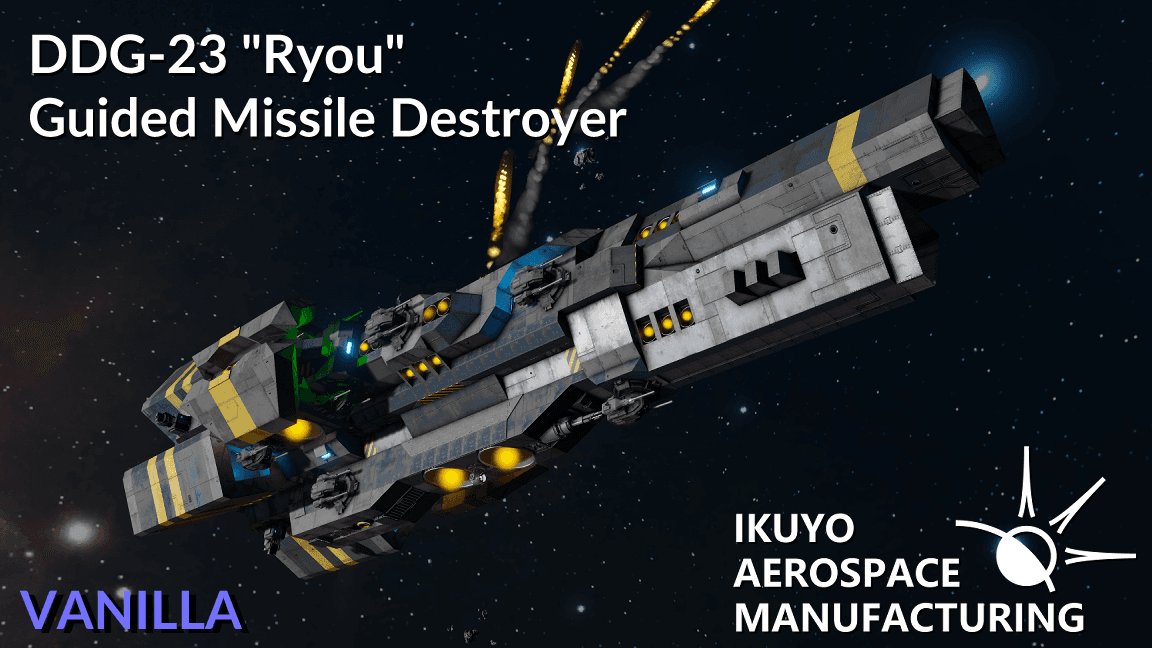 DDG-23 "Ryou" Guided Missile Destroyer — Space Engineers Steam Workshop preview image