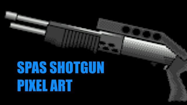 Spas Shotgun Pixel Art — Left 4 Dead 2 Workshop preview