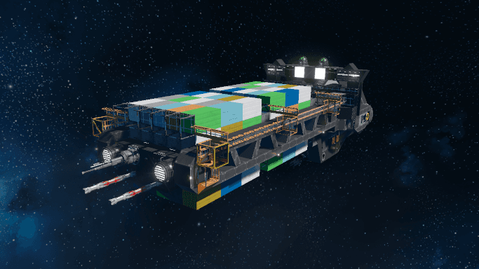 [SDX] LRTS Class Light Cargo Ship No. 28 — Space Engineers Workshop preview
