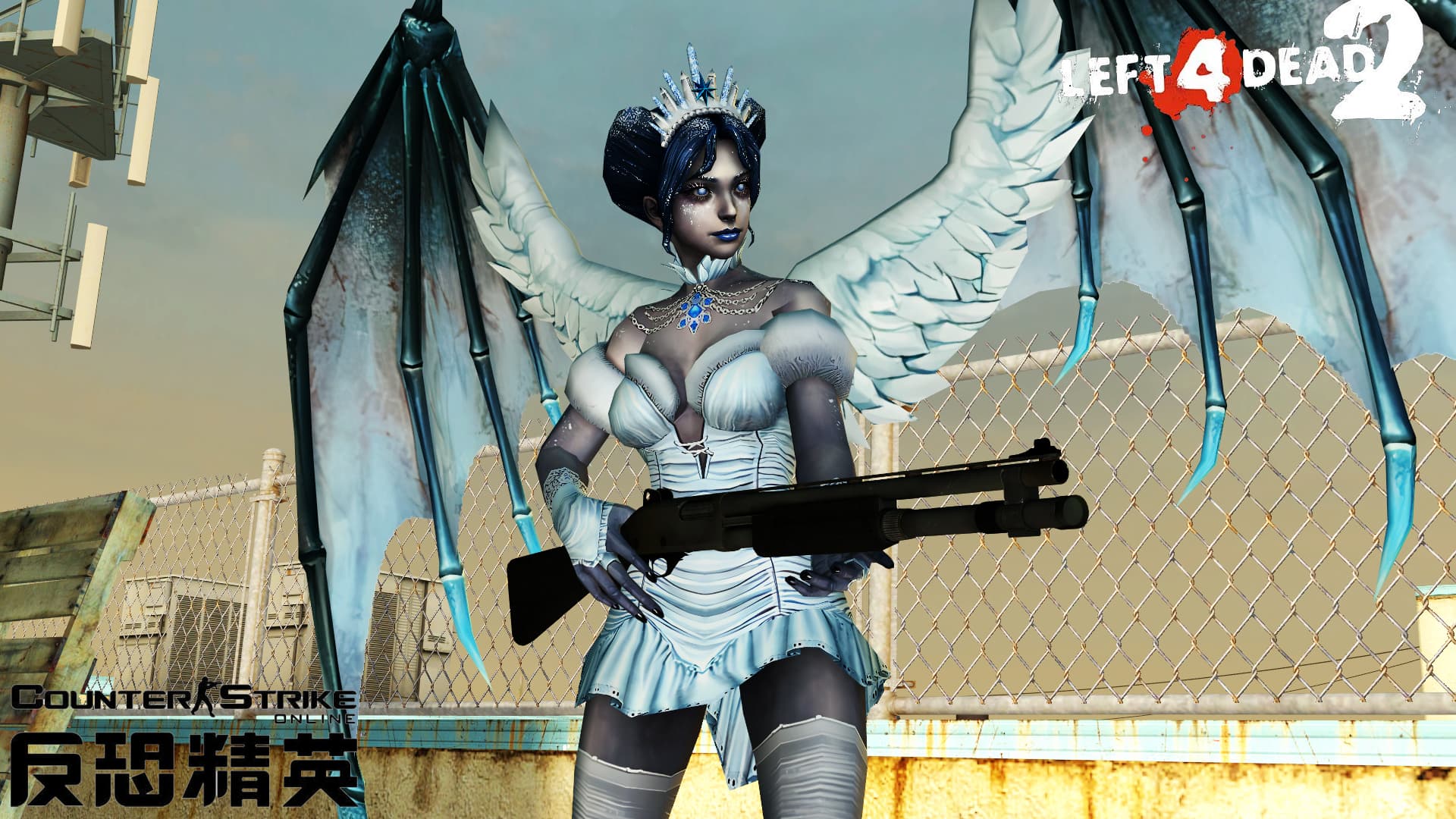 （生还者）CSO冰雪妖姬断翼恶灵替换Ellis
 — Left 4 Dead 2 Steam Workshop preview image