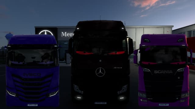Moving LED window eyes v2.1 — Euro Truck Simulator 2 Steam Workshop preview image
