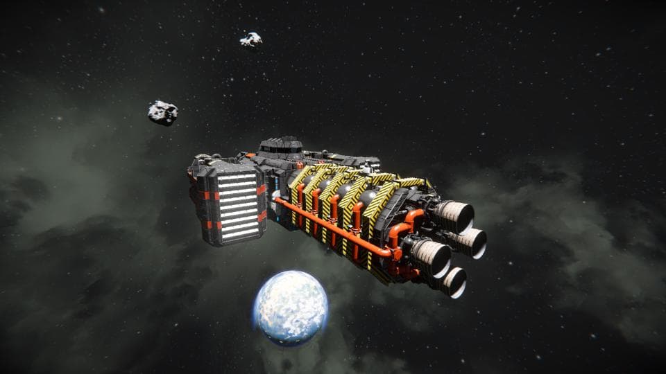 Bore-miner Mothership — Space Engineers Workshop preview