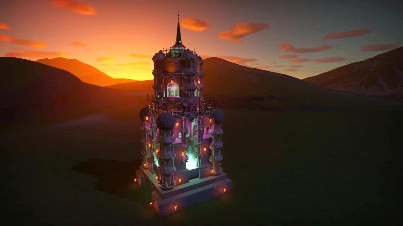 Atlantean Tower Building — Planet Coaster Workshop preview