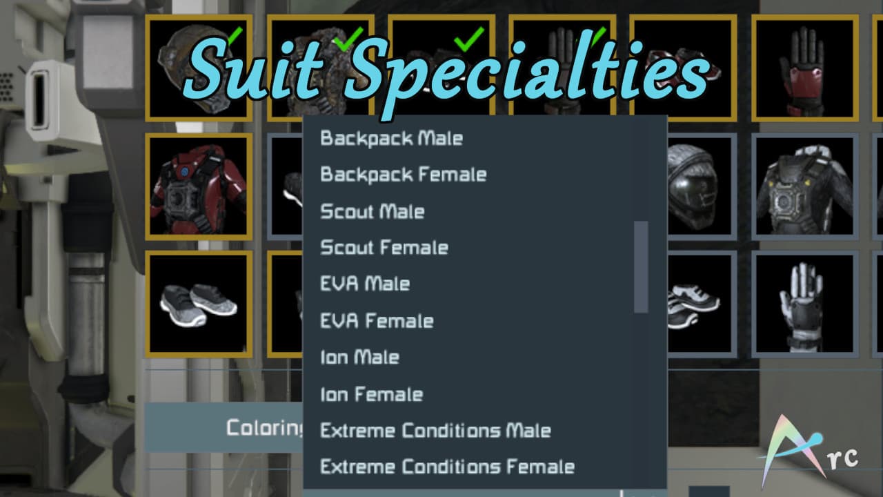 Suit Specialties — Space Engineers Workshop preview