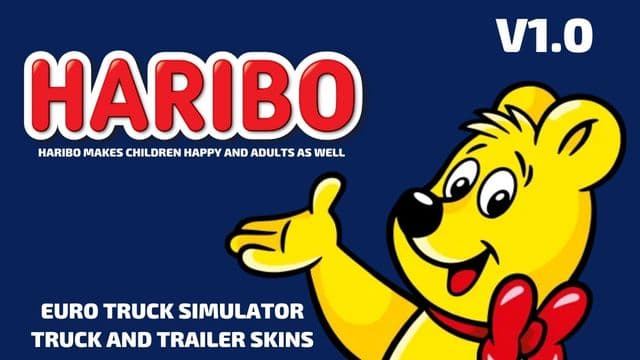 Haribo Truck and Trailer Skin Combo (NOW INCLUDES MAOAM) — Euro Truck Simulator 2 Workshop preview