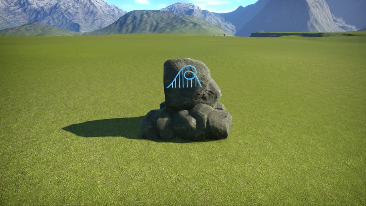 石头广告牌 — Planet Coaster Steam Workshop preview image