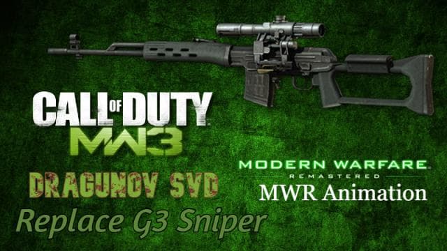 [MW3] Dragunov SVD replace Military Sniper (MWR Animation) — Left 4 Dead 2 Steam Workshop preview image