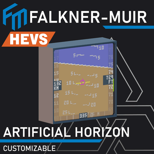 Customizable Artificial Horizon - Falkner-Muir/HEVS — Stormworks: Build and Rescue Steam Workshop preview image