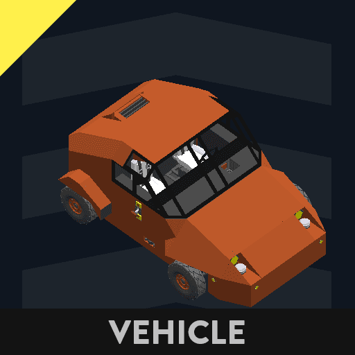 Atlas Motor Company Cheapy car-classic orange — Stormworks: Build and Rescue Workshop preview