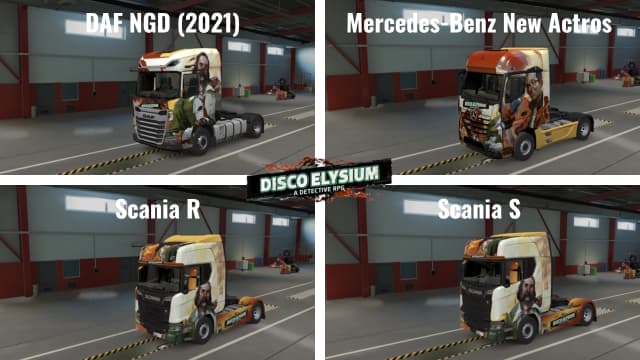 Skin Disco Elysium — Euro Truck Simulator 2 Workshop preview