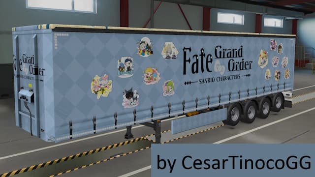 Fate/Grand Order x Hello Kitty & Friends Collab Paint Job — Euro Truck Simulator 2 Workshop preview