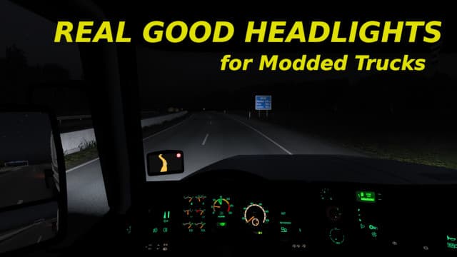 Real Good Headlights for Modded Trucks — Euro Truck Simulator 2 Steam Workshop preview image