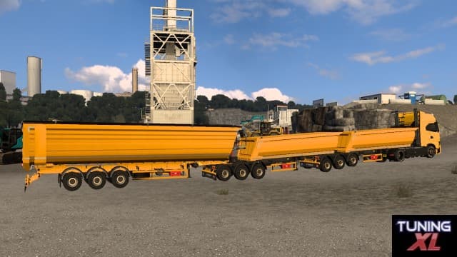 Tirsan dumper-Wielton scrapmaster triple Tuning (TruckersMP) — Euro Truck Simulator 2 Steam Workshop preview image