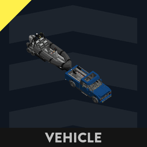 police boat on trailer — Stormworks: Build and Rescue Workshop preview
