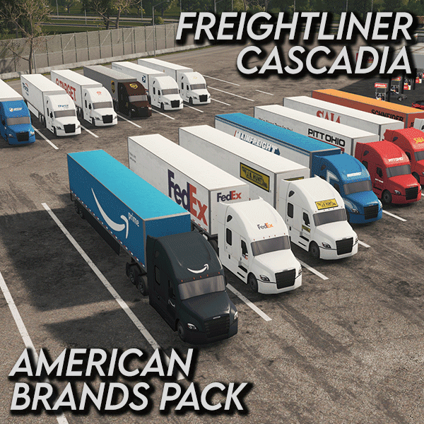 Freightliner Cascadia - American Brands Pack — Cities: Skylines Workshop preview