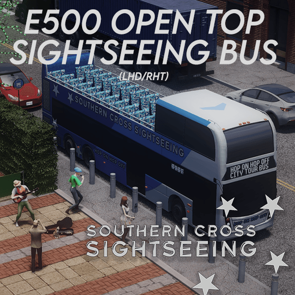E500 Open Top - Southern Cross Sightseeing [LHD/RHT] — Cities: Skylines Steam Workshop preview image