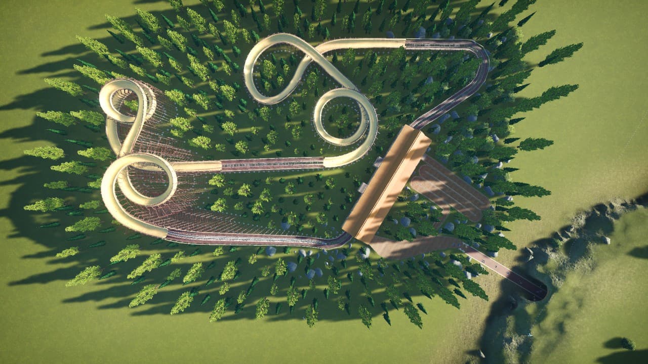 Bobsleigh forest — Planet Coaster Workshop preview