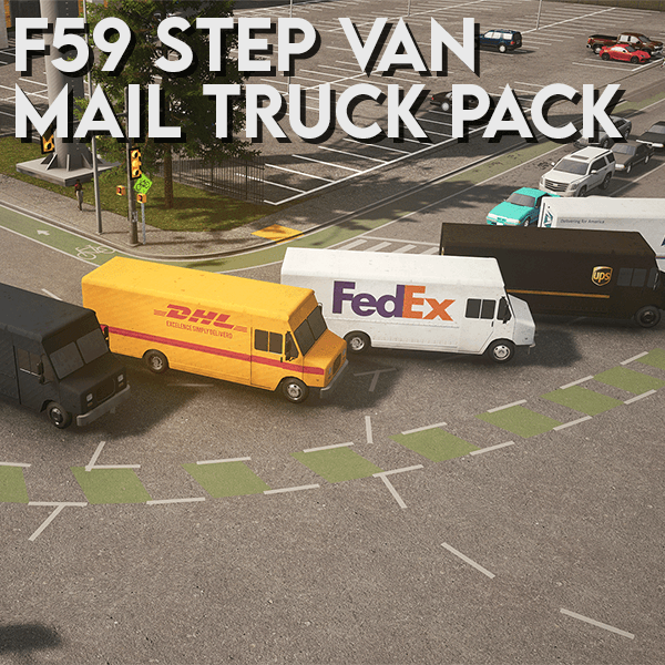 F59 Step Van Post Truck Pack — Cities: Skylines Steam Workshop preview image