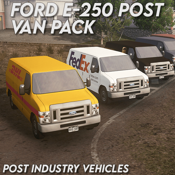 Ford E-250 Post Van Pack — Cities: Skylines Steam Workshop preview image