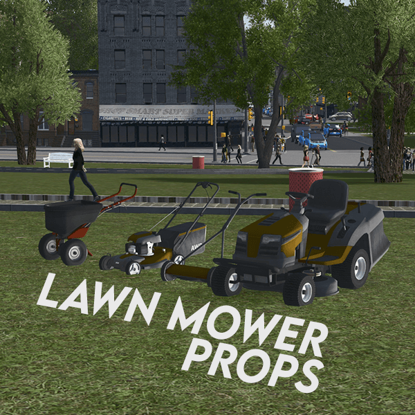Lawn Mowing Props — Cities: Skylines Steam Workshop preview image