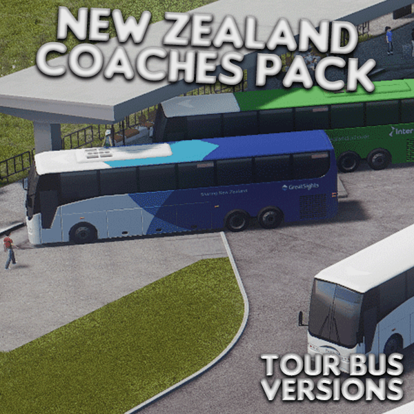 New Zealand Coaches - Tour Bus Pack — Cities: Skylines Steam Workshop preview image