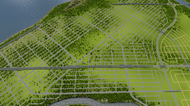 Windfield Grid Map (vanilla) — Cities: Skylines Steam Workshop preview image