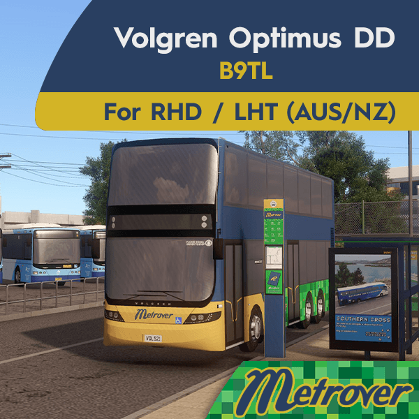 Volgren Optimus Double Decker [RHD/LHT] Ryde: Metrover — Cities: Skylines Steam Workshop preview image