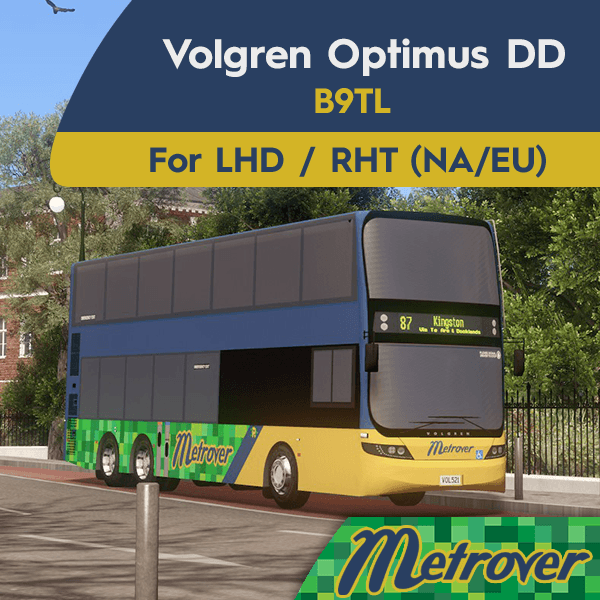 Volgren Optimus Double Decker [LHD/RHT] Ryde: Metrover — Cities: Skylines Steam Workshop preview image