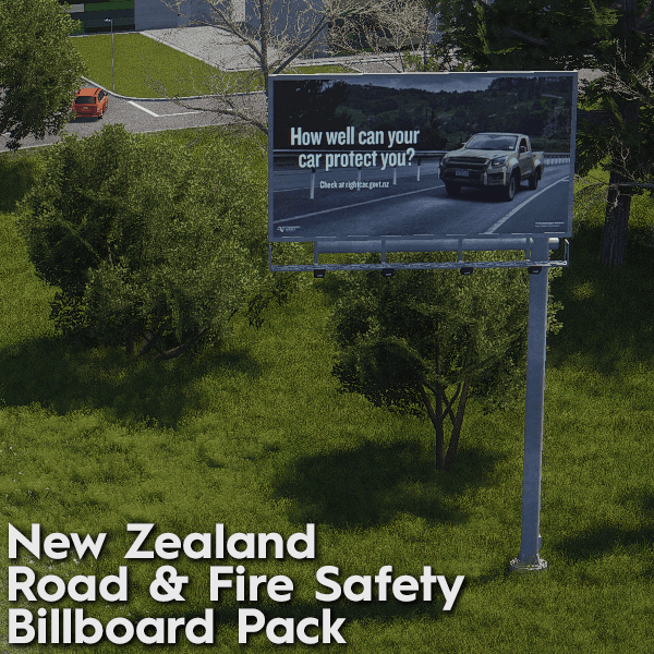 New Zealand Road & Fire Safety Billboard Pack — Cities: Skylines Steam Workshop preview image