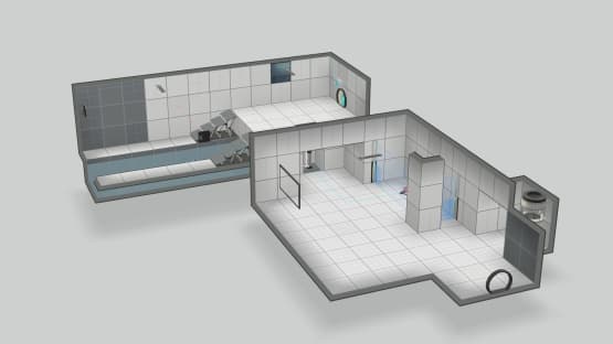 Bonus: Portal 1 style test chamber — Portal 2 Workshop preview
