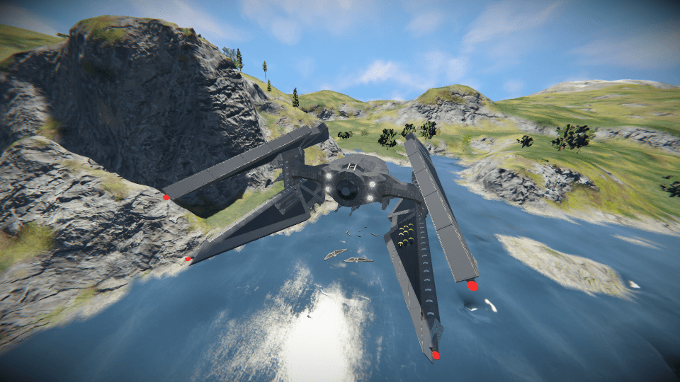 TIE Avenger — Space Engineers Workshop preview