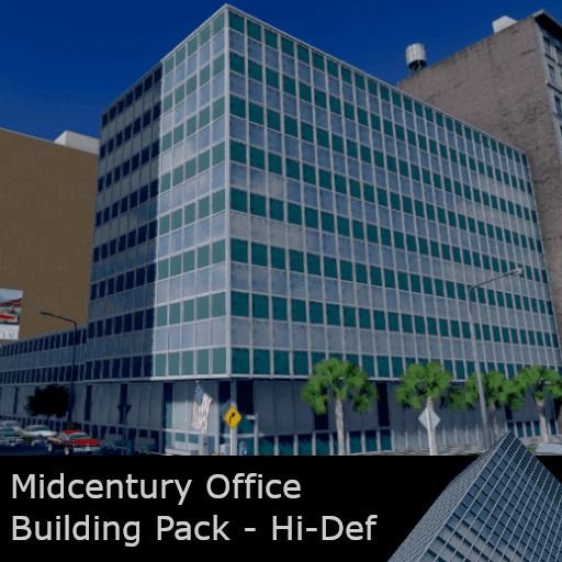 Midcentury Office Building Pack - High Poly Versions — Cities: Skylines Steam Workshop preview image