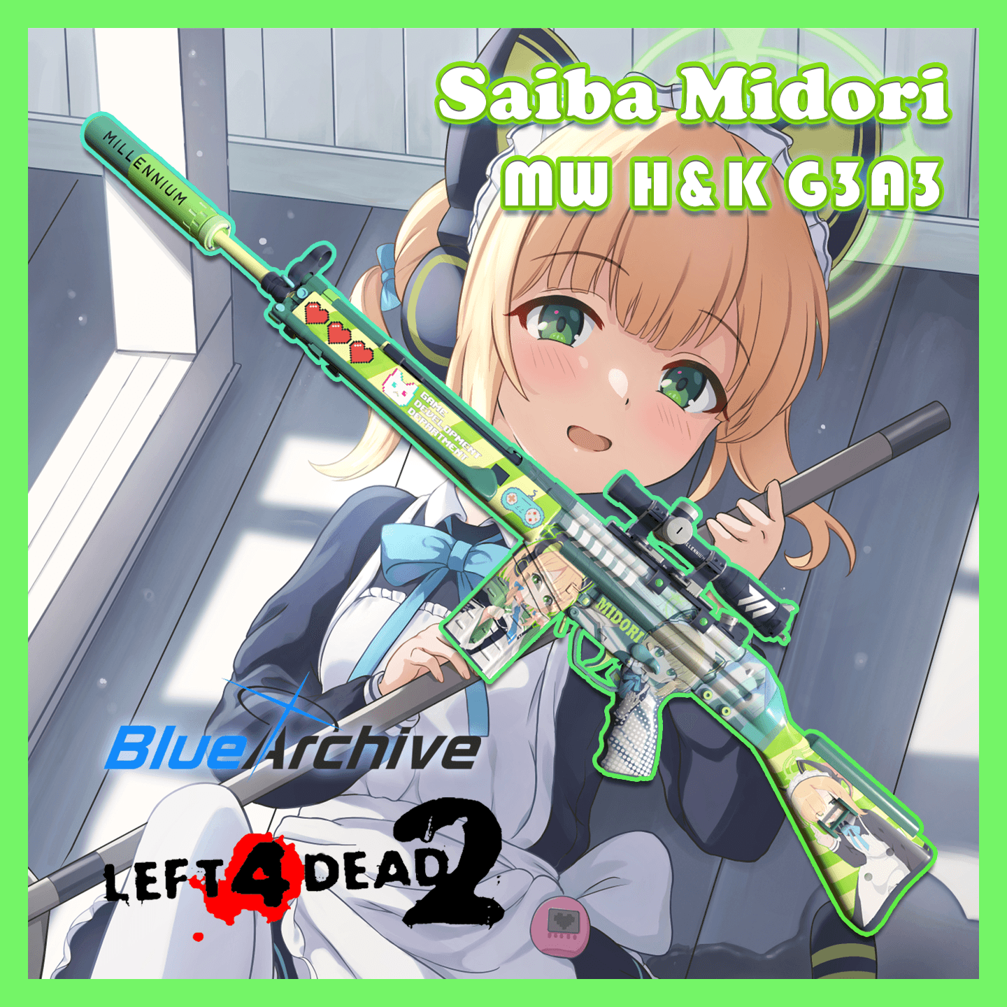 MW H&K G3A3 SD 才羽绿
 — Left 4 Dead 2 Steam Workshop preview image