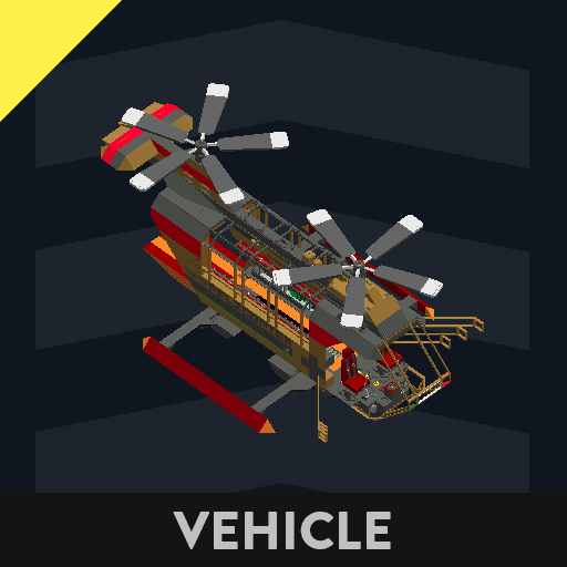 The 'Pelicopter' demonstration twin rotor tandem helicopter showing off my 'Pelicopter' add on ECU for the Stormworks gyro — Stormworks: Build and Rescue Workshop preview
