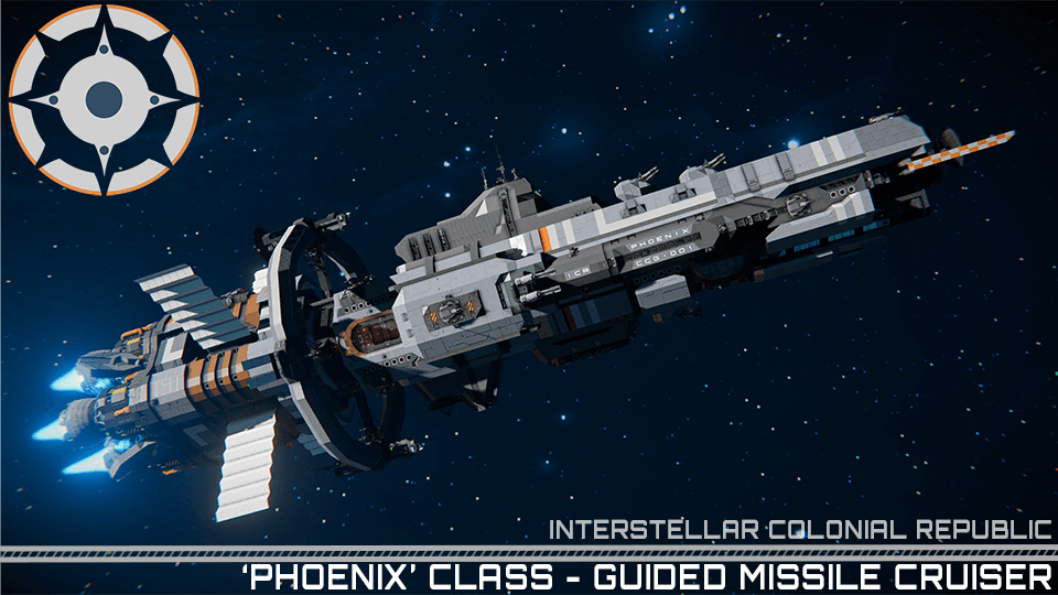 [ICR] 'Phoenix' Class Missile Cruiser — Space Engineers Steam Workshop preview image