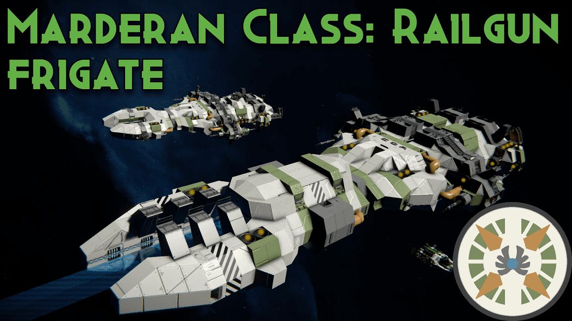 [COA] Marderan Class: Railgun frigate — Space Engineers Steam Workshop preview image