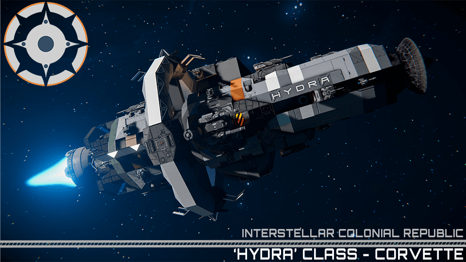 [ICR] 'Hydra' Class Corvette — Space Engineers Workshop preview