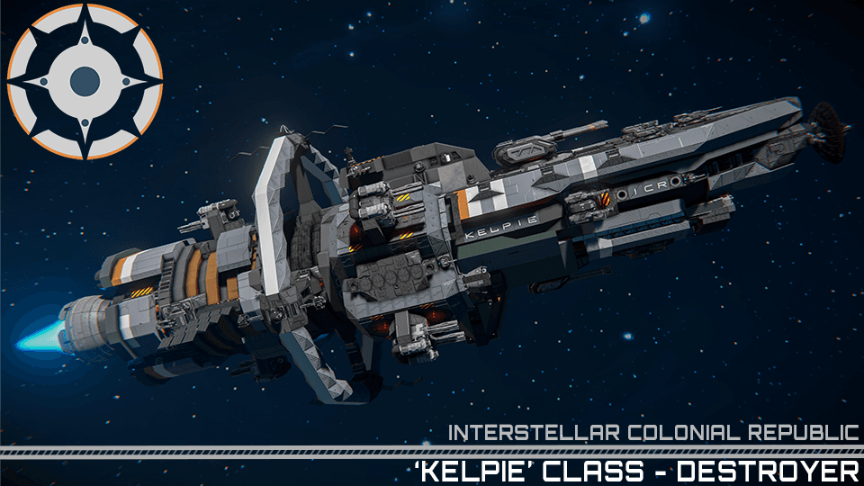 [ICR] 'Kelpie' Class Destroyer — Space Engineers Workshop preview