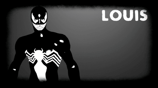 TAS Venom Cartoon Alt. as Louis
 — Left 4 Dead 2 Steam Workshop preview image