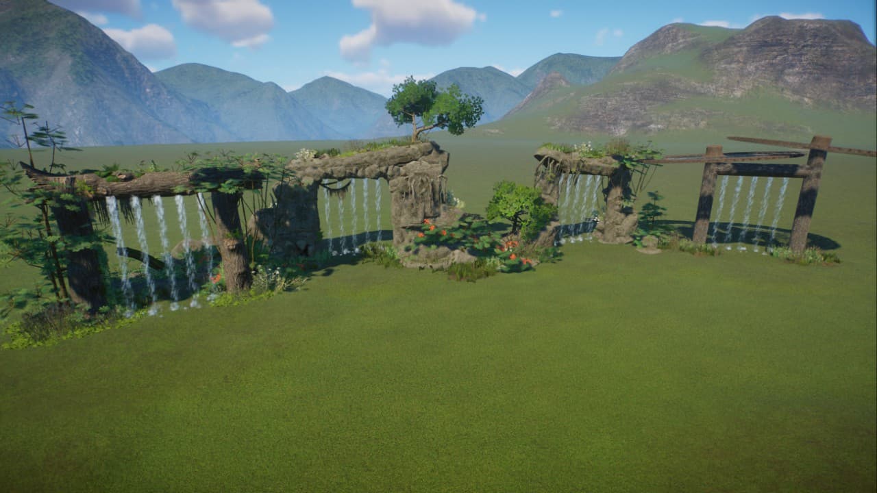 water metal frame cover, 4 pieces, Wassermetallrahmen Cover, 4 Stück — Planet Zoo Workshop preview