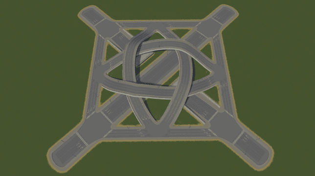 六车道立交（非高速） — Cities: Skylines Steam Workshop preview image