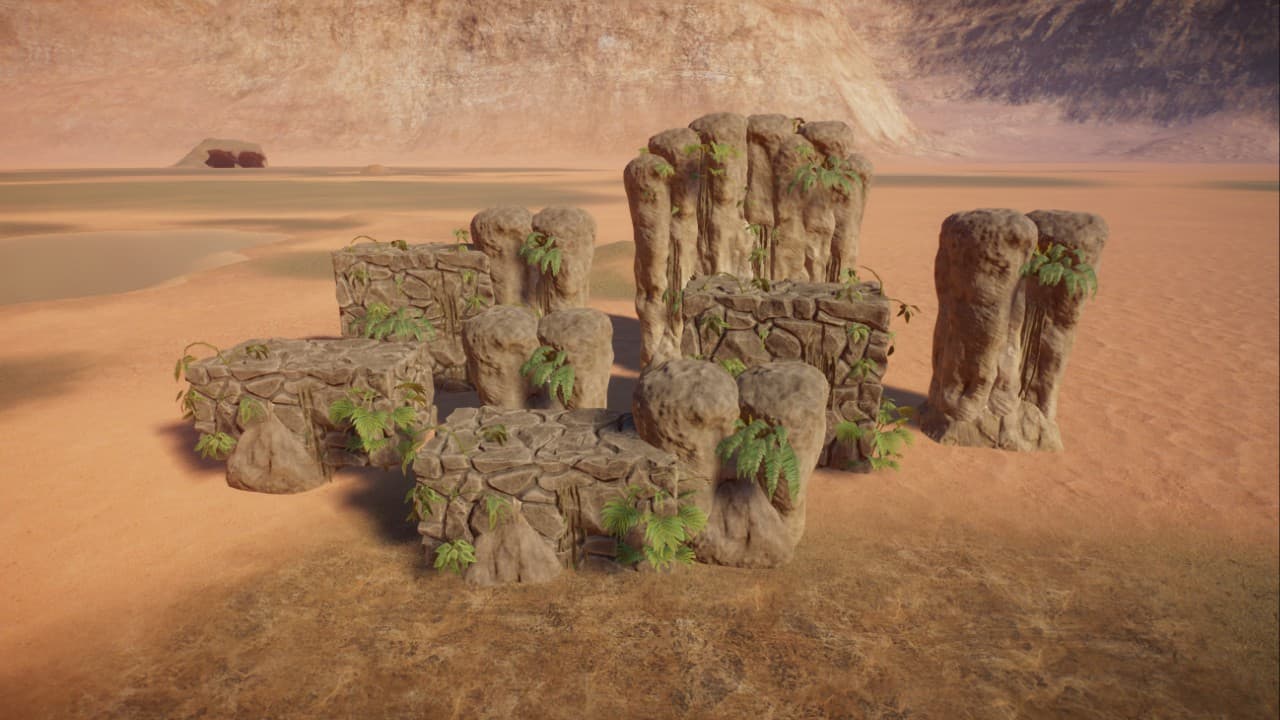 fence, stone fence 7 pieces, Steinzaun 7 Teile — Planet Zoo Workshop preview