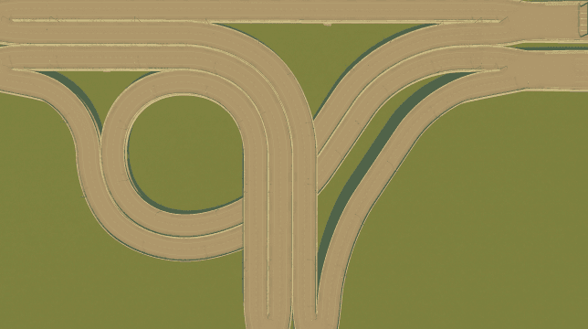 Interseção "T" acesso circular — Cities: Skylines Steam Workshop preview image