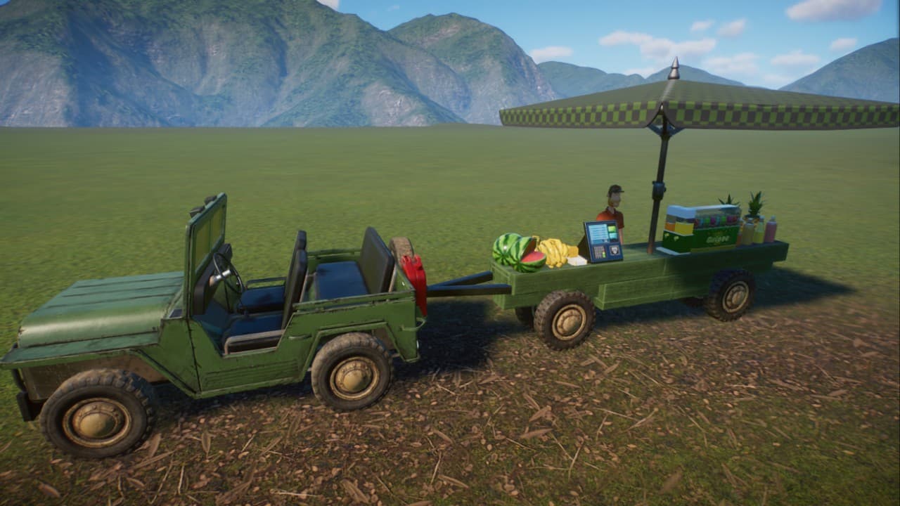 drinks trolley, cover for a drinks counter, Getränkewagen, Cover für eine Getränketheke — Planet Zoo Steam Workshop preview image