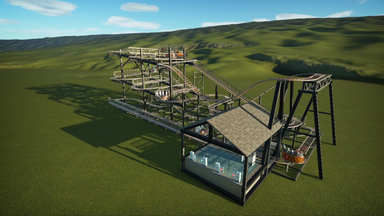 Reverchon Spinning Wild Mouse — Planet Coaster Workshop preview