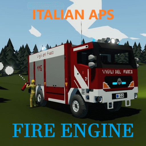 Italian APS Fire Engine [2 Seats] — Stormworks: Build and Rescue Workshop preview