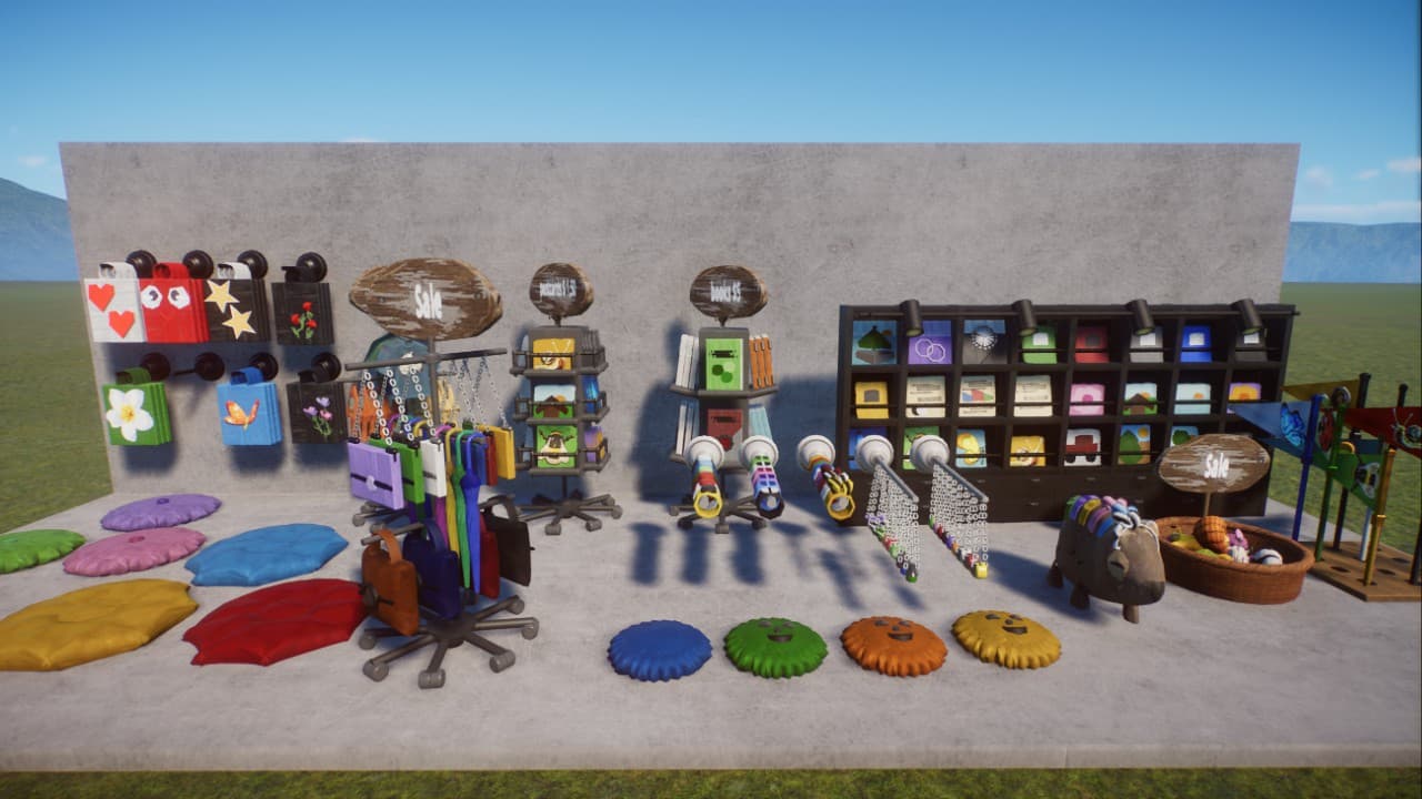 Souvenir shop inventory, many items, props, Souvenir Shop Inventar, viele Teile — Planet Zoo Steam Workshop preview image