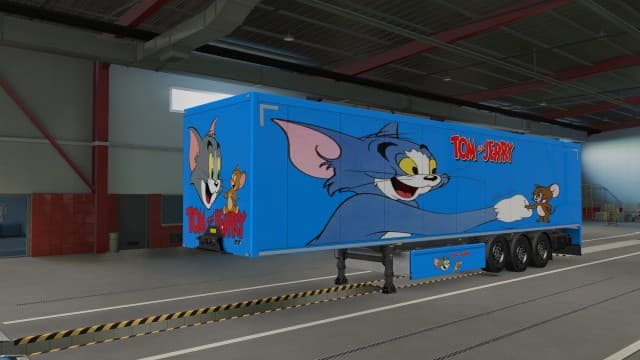 Trailer skin Tom&Jerry — Euro Truck Simulator 2 Workshop preview