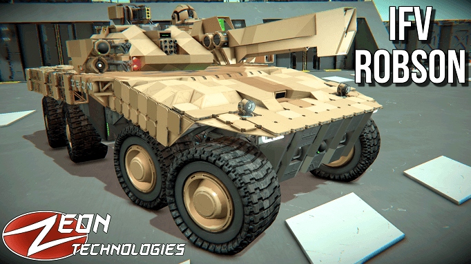 IFV-Robson (Wheeled Tank) — Space Engineers Steam Workshop preview image